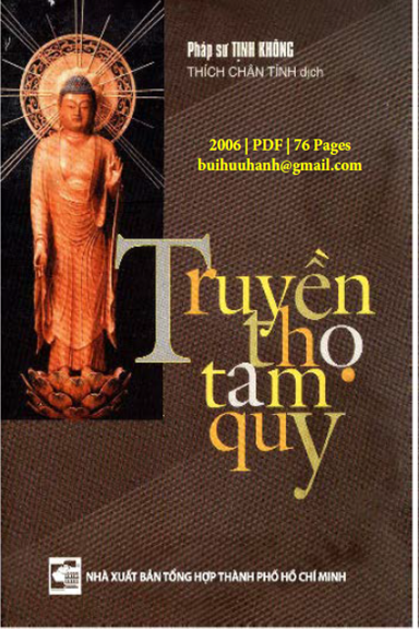 Truyền Thọ Tam Quy (NXB Tổng Hợp 2006) - Tịnh Không, 76 Trang