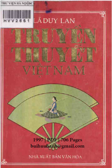 Truyền Thuyết Việt Nam (NXB Văn Hóa 1997) - Lã Duy Lan, 706 Trang