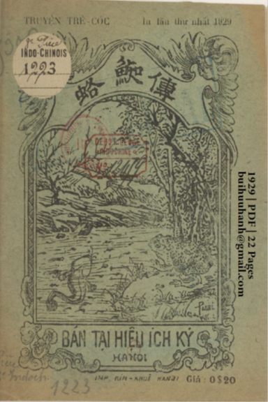 Truyện Trê Cóc (NXB Kim Khuê 1929) - Nhiều Tác Giả, 22 Trang