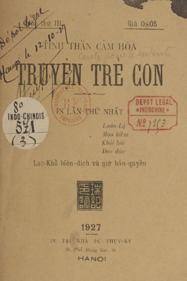 Truyện Trẻ Con Cuốn 3 (NXB Thụy Ký 1927) - Lạc Khổ, 22 Trang