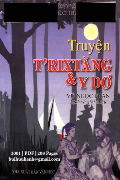 Truyện T'rixtăng Và Ydơ (NXB Văn Học 2001) - Vũ Ngọc Phan, 208 Trang