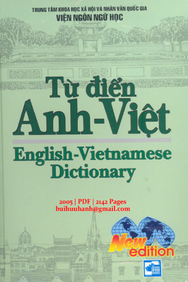 Từ Điển Anh-Việt (NXB Tổng Hợp 2005) - Viện Ngôn Ngữ, 2142 Trang
