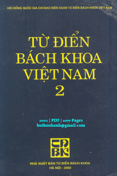 Từ Điển Bách Khoa Việt Nam Tập 2 (NXB Từ Điển Bách Khoa 2002) - Nhiều Tác Giả, 1077 Trang