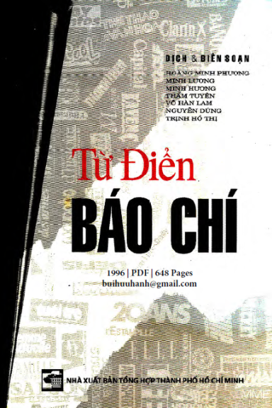Từ Điển Báo Chí (NXB Tổng Hợp 1996) - Hoàng Minh Phương, 648 Trang