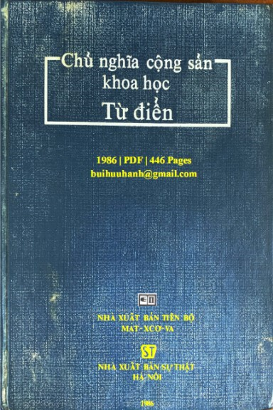 Từ Điển Chủ Nghĩa Cộng Sản Khoa Học (NXB Sự Thật 1986) - A. M. Ru-mi-an-txep, 446 Trang