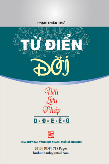 Từ Điển Đời-Tiếu Liệu Pháp (NXB Tổng Hợp 2013) - Phạm Thiên Thư, 718 Trang