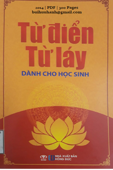 Từ Điển Từ Láy Dành Cho Học Sinh (NXB Hồng Đức 2014) - Bùi Thanh Tùng, 300 Trang