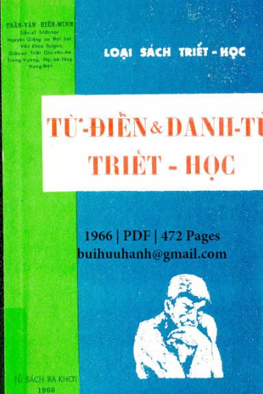 Từ Điển Và Danh Từ Triết Học (NXB Ra Khơi 1966) - Trần Văn Hiến Minh, 472 Trang