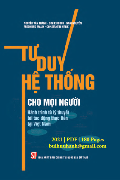 Tư Duy Hệ Thống Cho Mọi Người (NXB Chính Trị 2021) - Nguyễn Văn Thành, 180 Trang