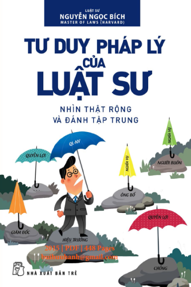 Tư Duy Pháp Lý Của Luật Sư (NXB Trẻ 2015) - Nguyễn Ngọc Bích, 448 Trang