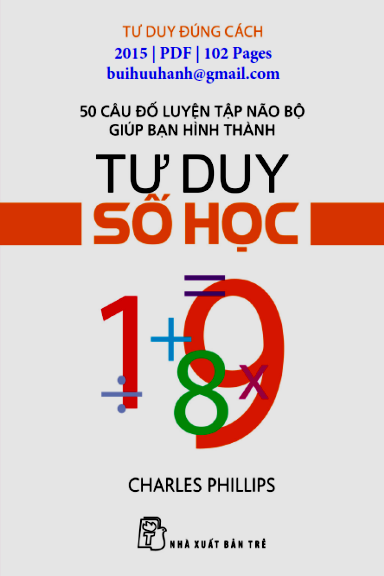 Tư Duy Số Học (NXB Trẻ 2015) - Charles Phillips, 102 Trang