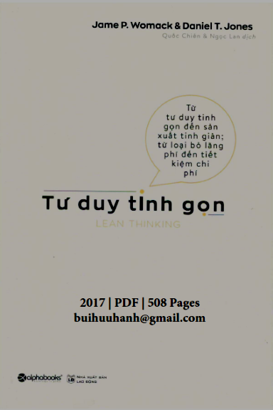 Tư Duy Tinh Gọn (NXB Lao Động 2017) - Daniel T. Jones, 508 Trang