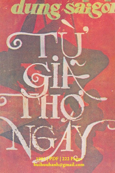 Từ Giã Thơ Ngây (NXB Xuân Thu 1981) - Dung Saigon, 232 Trang