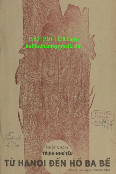 Từ Hà Nội Đến Hồ Ba Bể (NXB Tri Tân 1943) - Trịnh Như Tấu, 138 Trang