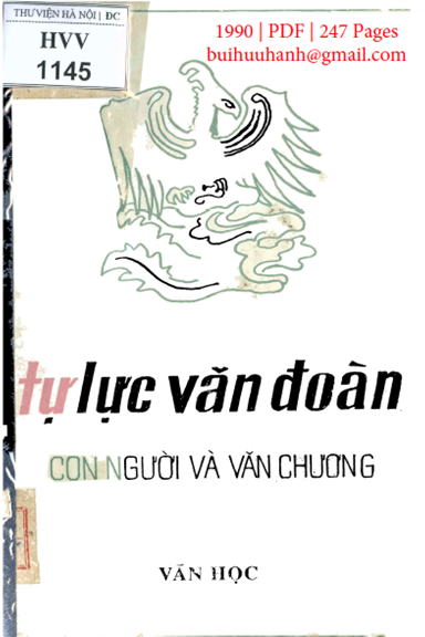 Tự Lực Văn Đoàn-Con Người Và Văn Chương (NXB Văn Học 1990) - Phan Cự Đệ, 247 Trang