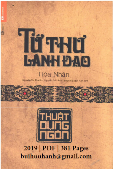 Tứ Thư Lãnh Đạo-Thuật Dụng Ngôn (NXB Lao Động 2019) - Hòa Nhân, 381 Trang