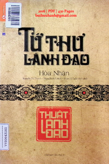 Tứ Thư Lãnh Đạo-Thuật Lãnh Đạo (NXB Lao Động Xã Hội 2016) - Hòa Nhân, 430 Trang