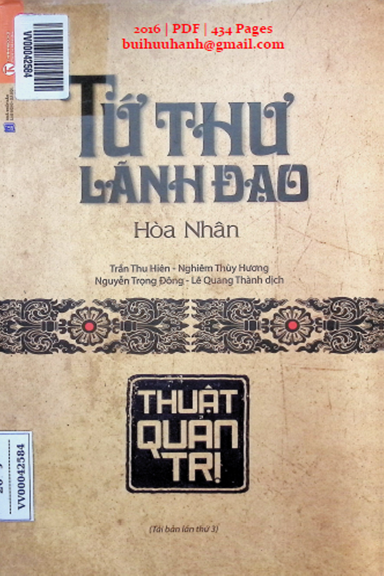 Tứ Thư Lãnh Đạo-Thuật Quản Trị (NXB Lao Động Xã Hội 2016) - Hòa Nhân, 434 Trang