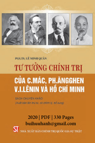 Tư Tưởng Chính Trị Của C.Mác, Ph.Ăngghen, V.I.Lênin Và Hồ Chí Minh - Lê Minh Quân, 330 Trang