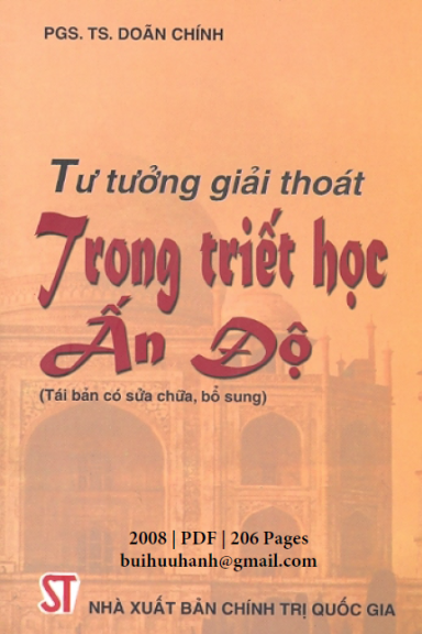 Tư Tưởng Giải Thoát Trong Triết Học Ấn Độ (NXB Chính Trị 2008) - Doãn Chính, 206 Trang