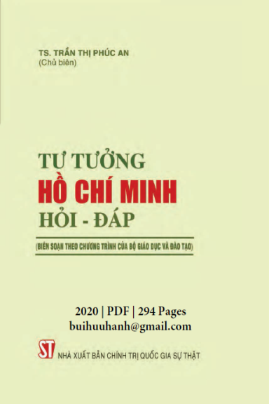 Tư Tưởng Hồ Chí Minh Hỏi-Đáp (NXB Chính Trị 2020) - Trần Thị Phúc An, 294 Trang