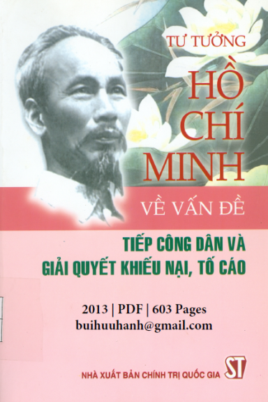 Tư Tưởng Hồ Chí Minh Về Vấn Đề Tiếp Công Dân Và Giải Quyết Khiếu Nại, Tố Cáo - Bùi Mạnh Cường