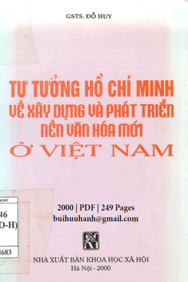 Tư Tưởng Hồ Chí Minh Về Xây Dựng Và Phát Triển Nền Văn Hóa Mới Ở Việt Nam - Đỗ Huy, 249 Trang