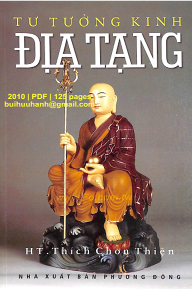 Tư Tưởng Kinh Địa Tạng (NXB Phương Đông 2010) - Thích Chơn Thiện, 125 Trang
