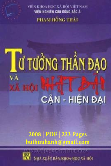 Tư Tưởng Thần Đạo Và Xã Hội Nhật Bản Cận-Hiện Đại (NXB Khoa Học Xã Hội 2008) - Phạm Hồng Thái