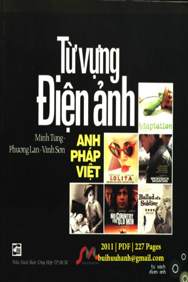 Từ Vựng Điện Ảnh Anh-Pháp-Việt (NXB Tổng Hợp 2011) - Minh Tùng, 227 Trang