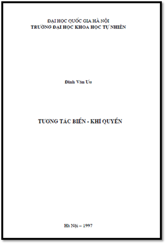 Tương Tác Biển-Khí Quyển (NXB Đại Học Quốc Gia 1997) - Đinh Văn Ưu, 97 Trang