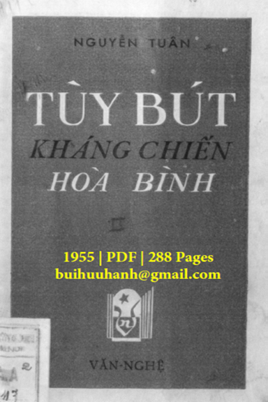 Tùy Bút Kháng Chiến Tập 2 (NXB Văn Nghệ 1955) - Nguyễn Tuân, 288 Trang