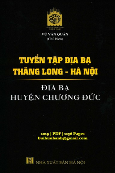 Tuyển Tập Địa Bạ Thăng Long-Hà Nội - Địa Bạ Huyện Chương Đức (NXB Hà Nội 2019) - Vũ Văn Quân