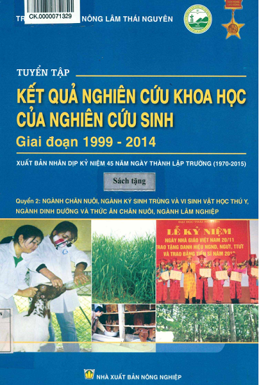 Tuyển Tập Kết Quả Nghiên Cứu Khoa Học Của Nghiên Cứu Sinh Giai Đoạn 1999-2014 Quyển 2
