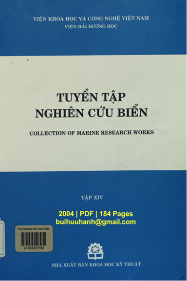Tuyển Tập Nghiên Cứu Biển Tập 14 (NXB Khoa Học Kỹ Thuật 2004) - Nguyễn Tác An, 184 Trang