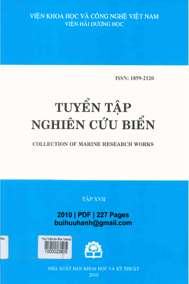 Tuyển Tập Nghiên Cứu Biển Tập 17 (NXB Khoa Học Kỹ Thuật 2010) - Nguyễn Tác An, 227 Trang