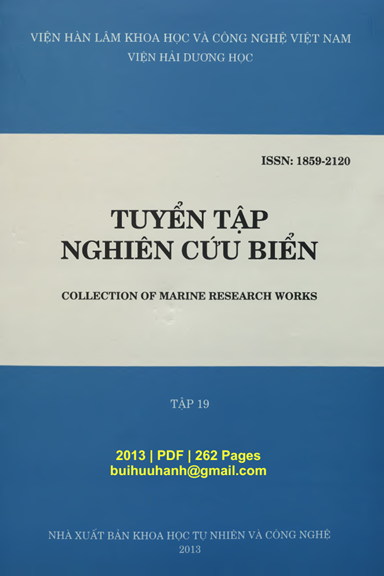 Tuyển Tập Nghiên Cứu Biển Tập 19 (NXB Khoa Học Tự Nhiên 2013) - Nguyễn Tác An, 262 Trang