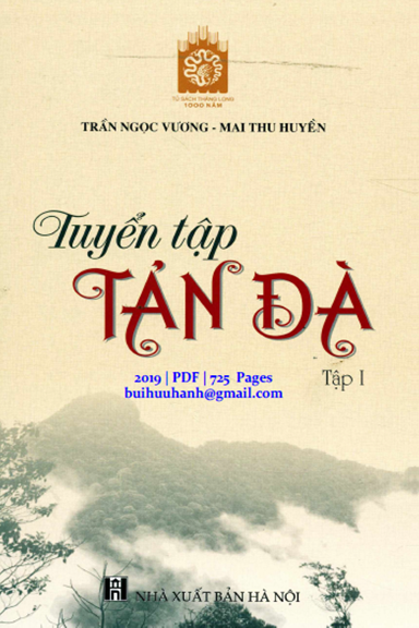 Tuyển Tập Tản Đà Tập 1 (NXB Hà Nội 2019) - Trần Ngọc Vương, 725 Trang