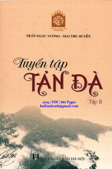 Tuyển Tập Tản Đà Tập 2 (NXB Hà Nội 2019) - Mai Thu Huyền, 667 Trang