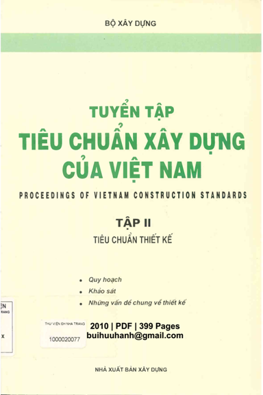 Tuyển Tập Tiêu Chuẩn Xây Dựng Của Việt Nam Tập 2 (NXB Xây Dựng 2010) - Nhiều Tác Giả, 399 Trang