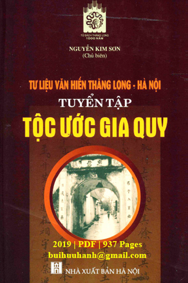 Tuyển Tập Tộc Ước Gia Quy (NXB Hà Nội 2019) - Nguyễn Kim Sơn, 937 Trang