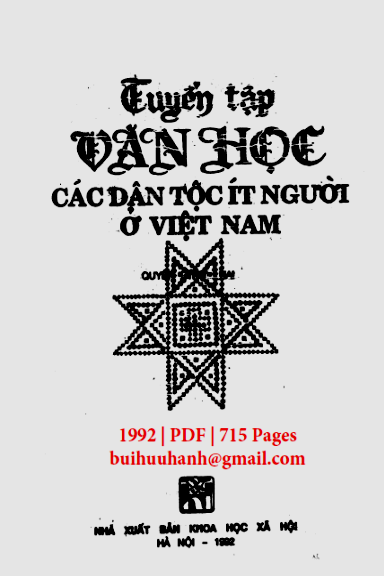 Tuyển Tập Văn Học Các Dân Tộc Ít Người Ở Việt Nam Tập 2 (NXB Khoa Học Xã Hội 1992) - Đặng Nghiêm Vạn