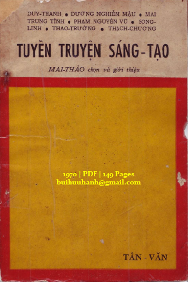 Tuyển Truyện Sáng Tạo (NXB Tân Văn 1970) - Mai Thảo, 149 Trang