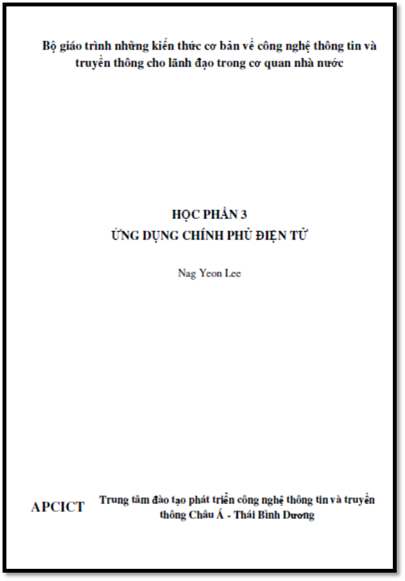 Ứng Dụng Chính Phủ Điện Tử (NXB Hà Nội 2010) - Nag Yeon Lee, 106 Trang