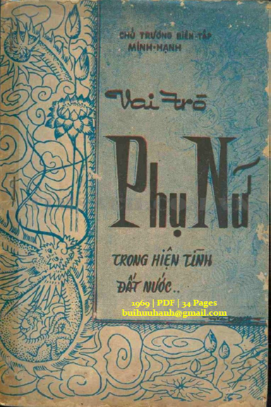 Vai Trò Phụ Nữ Trong Hiện Tình Đất Nước (NXB Cô Nhi Viện 1969) - Minh Hạnh, 34 Trang