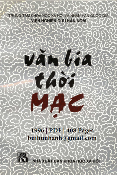 Văn Bia Thời Mạc (NXB Khoa Học Xã Hội 1996) - Đinh Khắc Thuân, 408 Trang