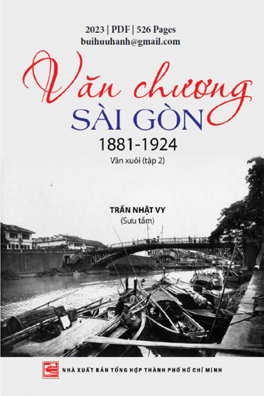Văn Chương Sài Gòn 1881-1924 Tập 2-Văn Xuôi (NXB Tổng Hợp 2023) - Trần Nhật Vy, 526 Trang