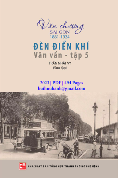 Văn Chương Sài Gòn 1881-1924 Tập 5-Văn Vần (NXB Tổng Hợp 2023) - Trần Nhật Vy, 494 Trang