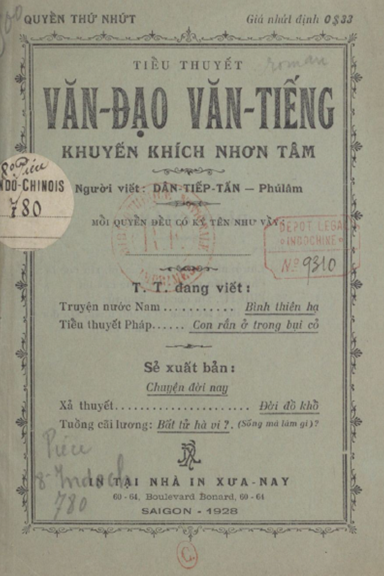 Văn Đạo Văn Tiếng (NXB Xưa Nay 1929) - Dân Tiếp Tấn, 48 Trang