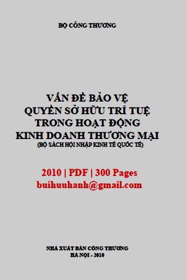 Vấn Đề Bảo Vệ Quyền Sở Hữu Trí Tuệ Trong Hoạt Động Kinh Doanh Thương Mại - Bùi Hữu Đạo, 300 Trang